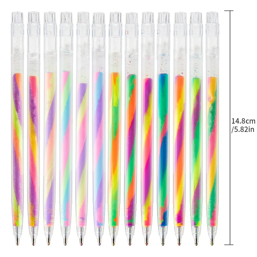 6/12/18PC DIY Glitter Pastel Pens Birthday Party Wedding Valentine's Day Children's Day Back To School Party Gifts School Prizes - view 2