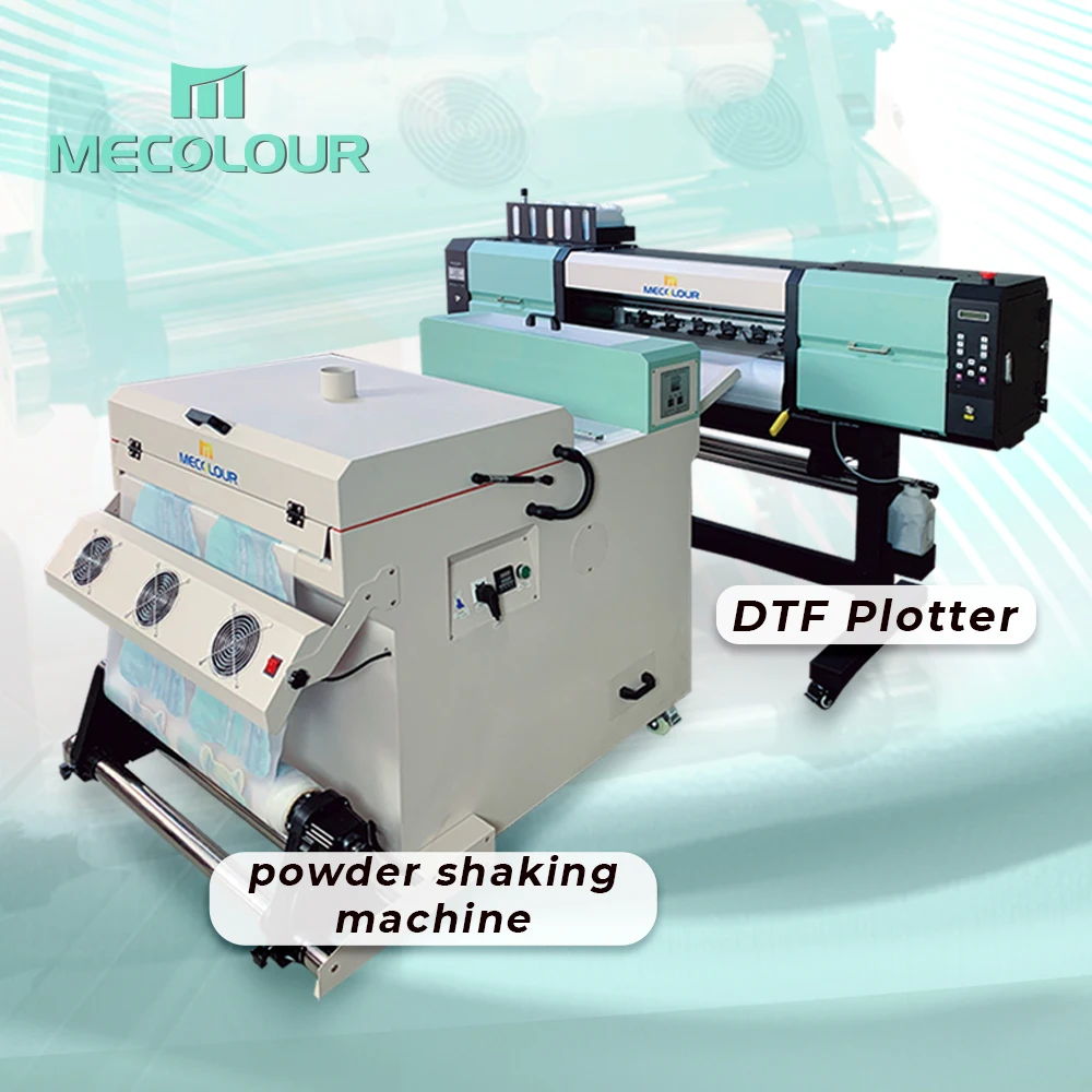 Impresora profesional Mecolour todo en uno de 60 cm de dos cabezales Dtf para cualquier camiseta de tela