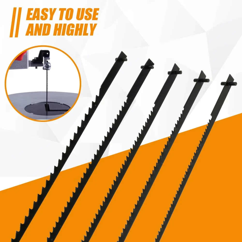 Precision Blades Jigsaw Blade Set Workshop Use 10 15 18 20 24T Plastic Cutting Clean Smooth Cuts For Scroll Saws