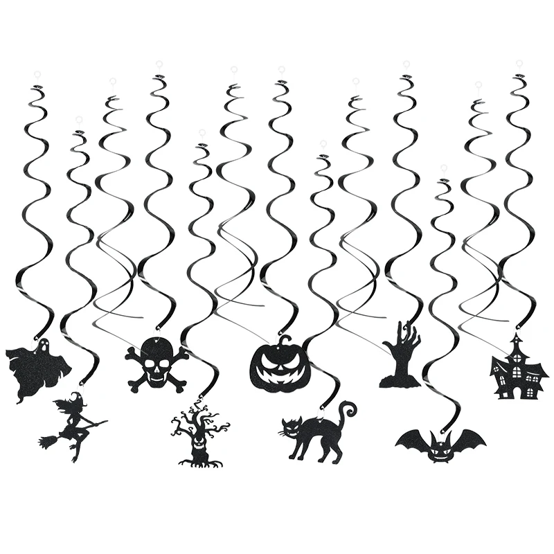 

Halloween Party Decoration Straw Ghost Festival Black Cat Pumpkin Skeleton Bat Straw Insert Cupcake Toppers Happy Halloween Day