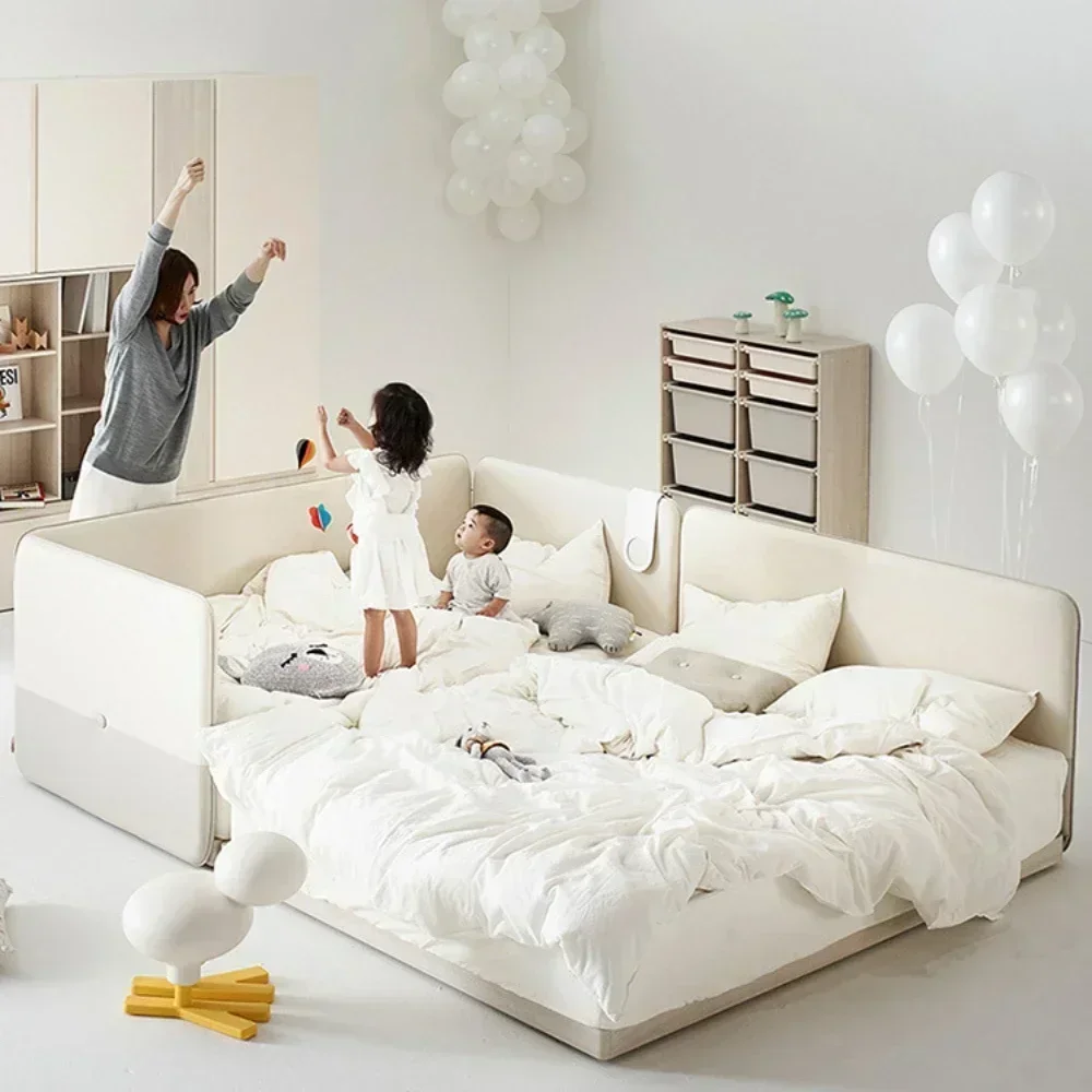 

Leather Stitching Bed Widened Multi-Person Soft Pack