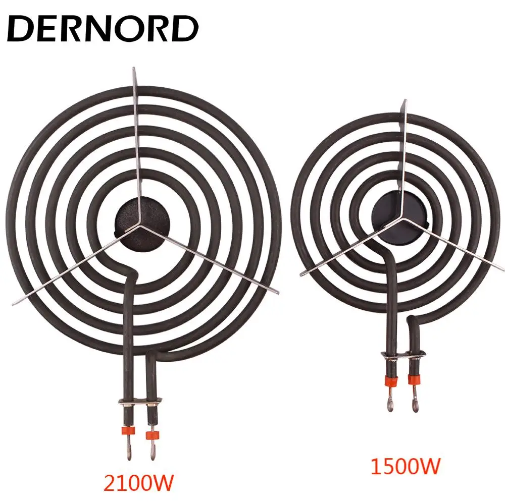 DERNORD 240v Electric Stove Burner Replacement Air Coil Heating Element 1500w/2100w for Cook-top Stove Spiral Heater