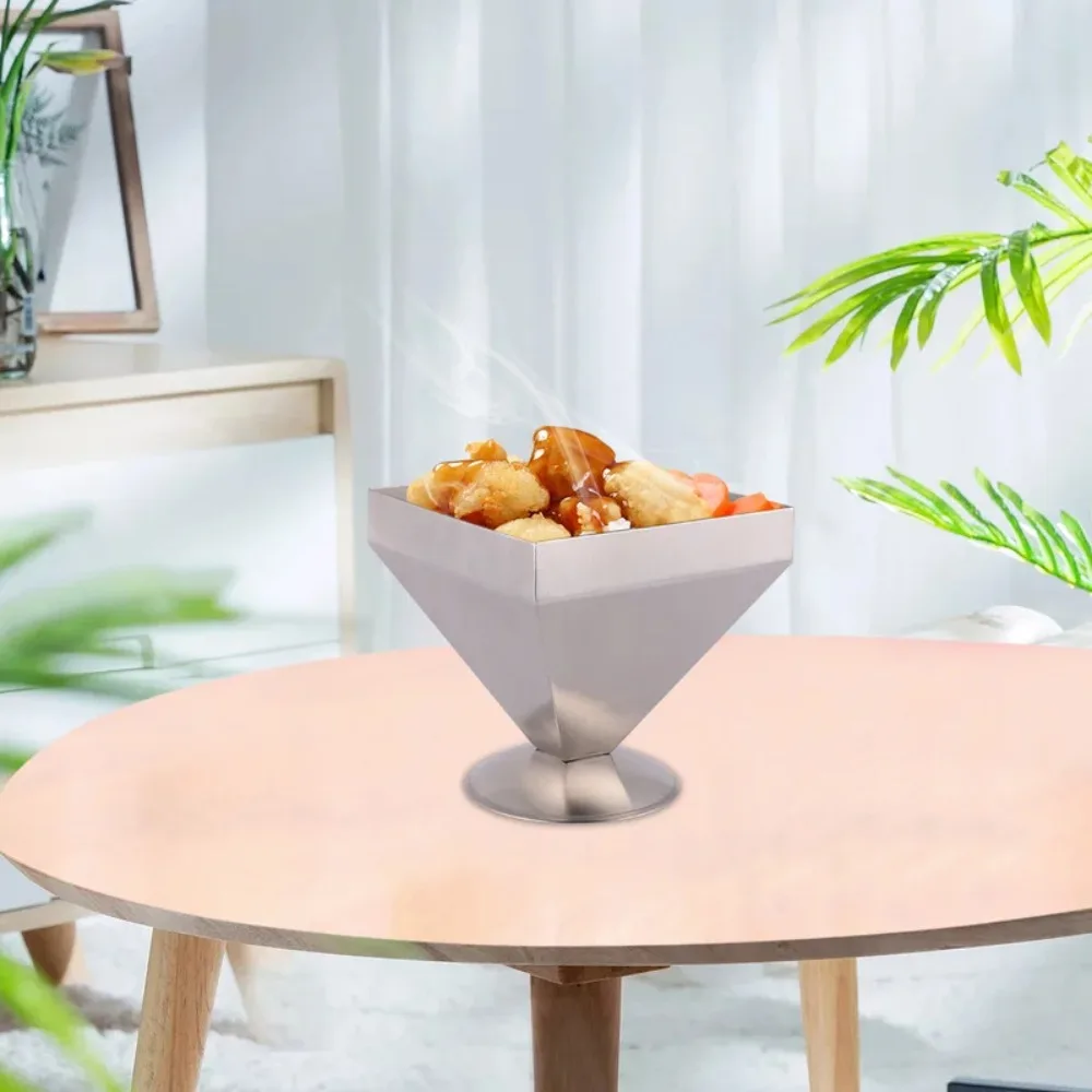 

Four Pyramidal Pagoda Meat Mold Stainless Steel Silver Sushi Press Mold Flat Bottom Rust-proof Rice Dumpling Mold Restaurant