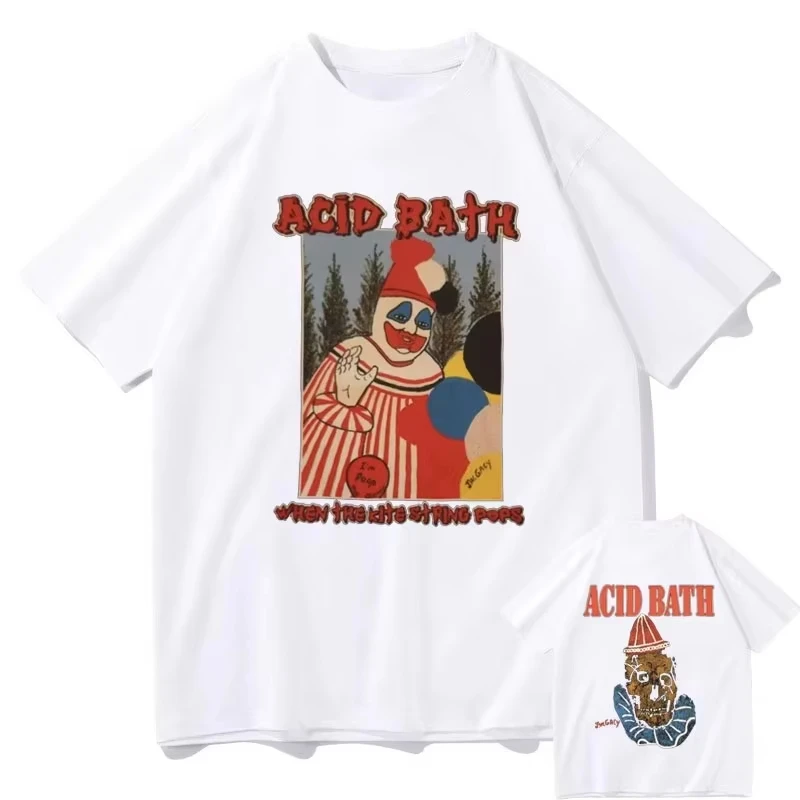 Graphic Print Men T-shirt, Summer Retro Gothic Rock Top, Hip Hop Oversized Cotton Short Sleeve Tee - view 2