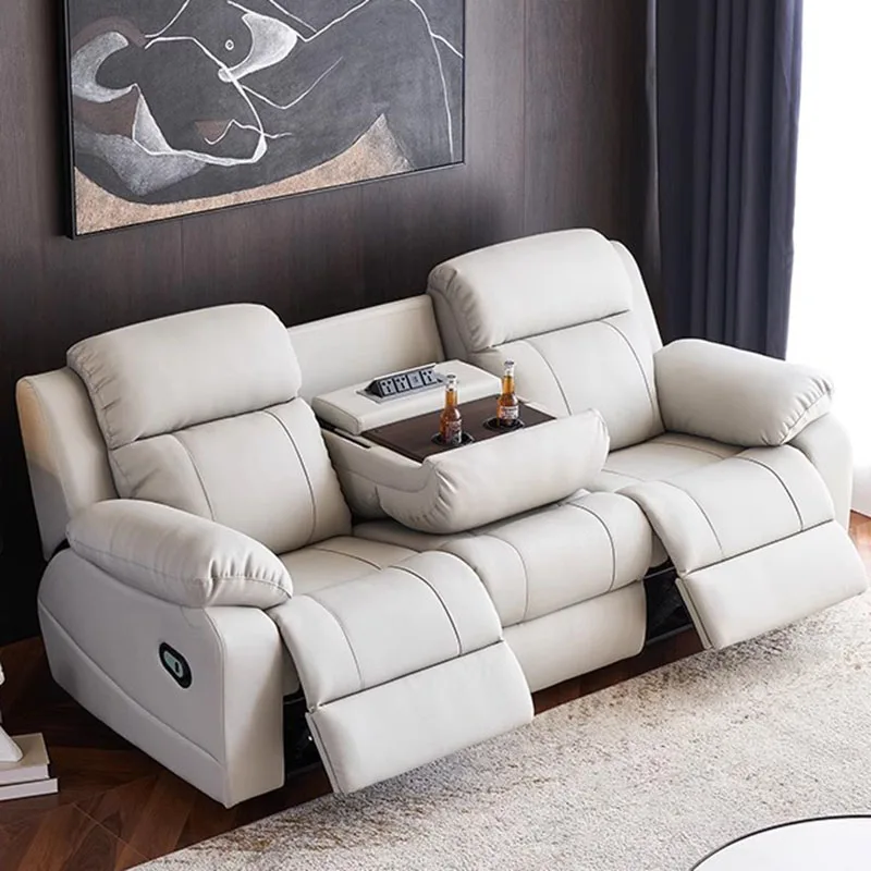 Kanapa Lazy Power rozkładana sofa skórzana masaż okazjonalna moc rozkładana sofa Puffs Sofa De Masajes meble do salonu