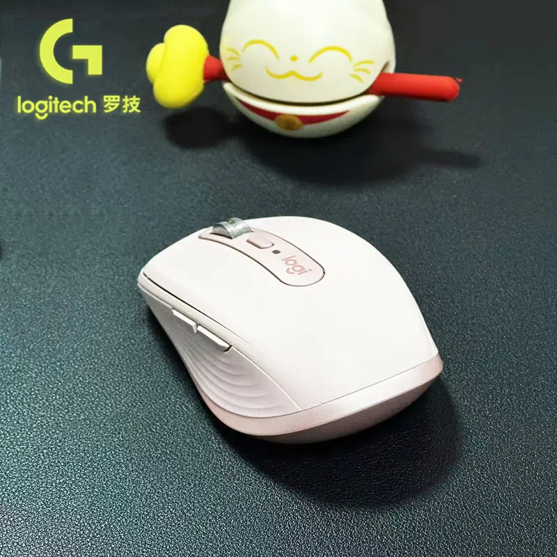 

Двухрежимная беспроводная механическая мышь Logitech MX Anywhere 3S: эргономичная защита запястья, бесшовная резка для игр, офиса и игр