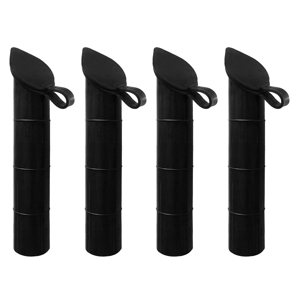 4 Pieces Fishing Rod Holder Mount Rubber Inner Sleeves Tubes Liner