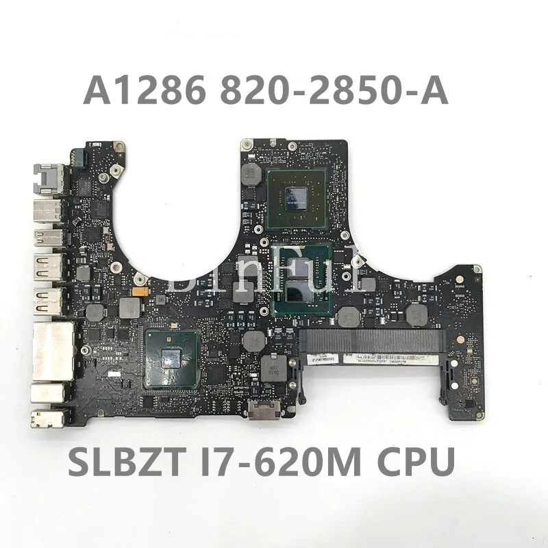 

Free Shipping High Quality Mainboard For A1286 Laptop Motherboard 820-2850-A With I7-620M CPU 2010 100% Full Working Well