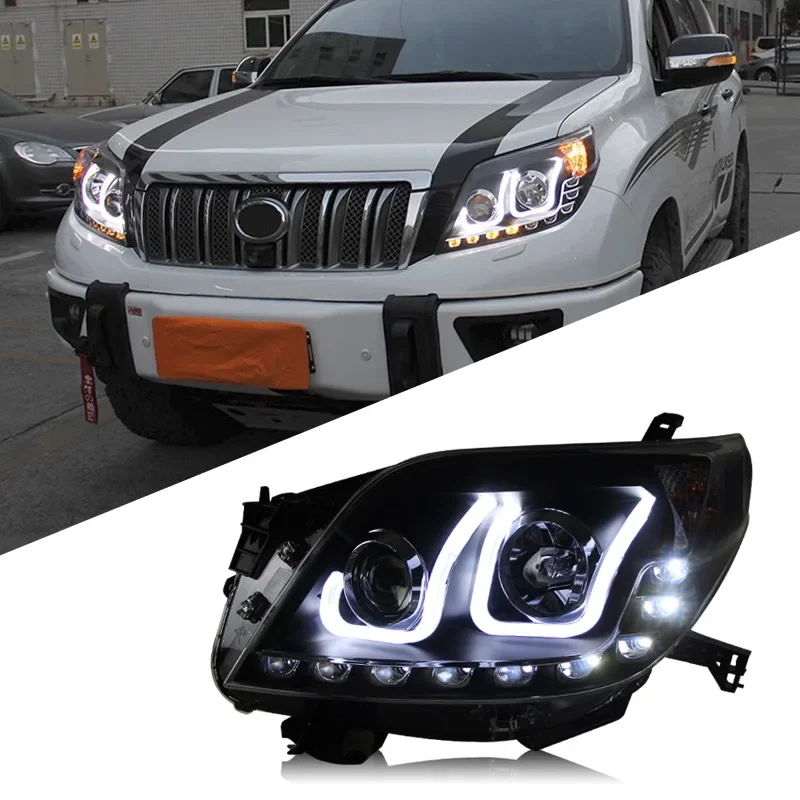 

Car LED Headlight Light Assemblies For Toyota Prado LC150 2010-2013 Auto Fog DRL Brake Turn Signal Lamp Plug and Play