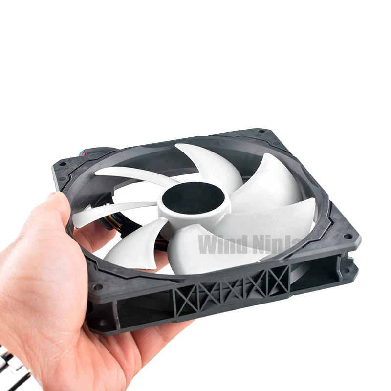 MFE0251V3-1Q07U-S9D 14 سم × 140 مم × 25 مم DC12V 4-Pin Zero RPM مروحة تبريد لإمدادات الطاقة HXi Series HX1500i - تشغيل هادئ