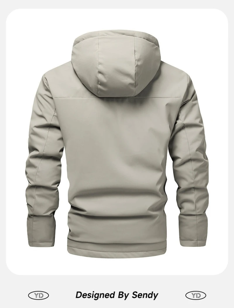 ARC Outdoor-Radfahren, Sport, Camping, Freizeit, trendig, Herrenmode, Reisen, Business, winddichte und warme, mit Baumwolle gepolsterte Jacke