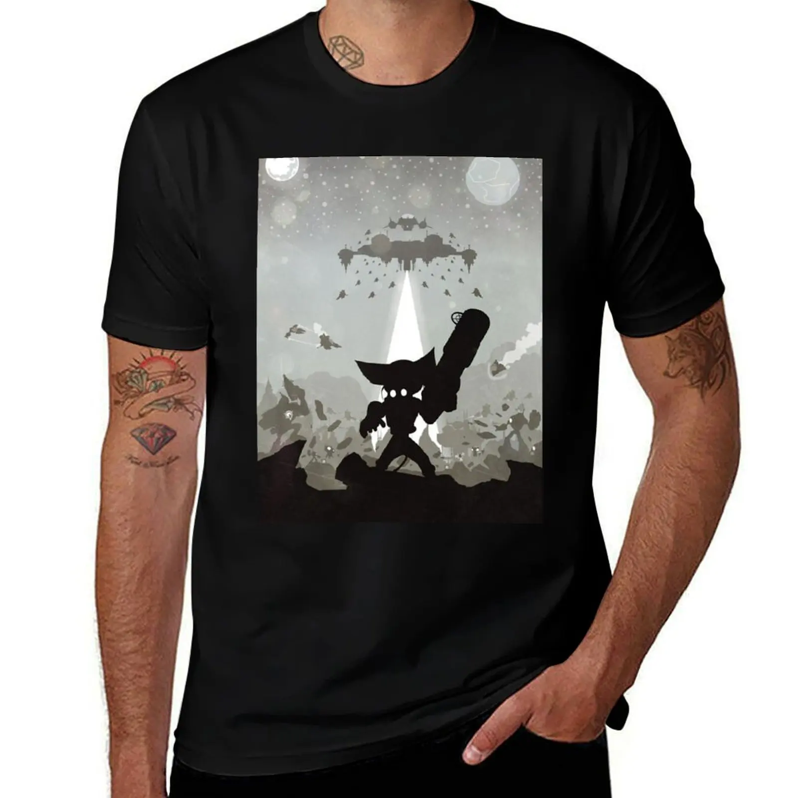 Ratchet and Clank - Showdown T-Shirt graphic t shirts for man funny t shirts cotton T-Shirt