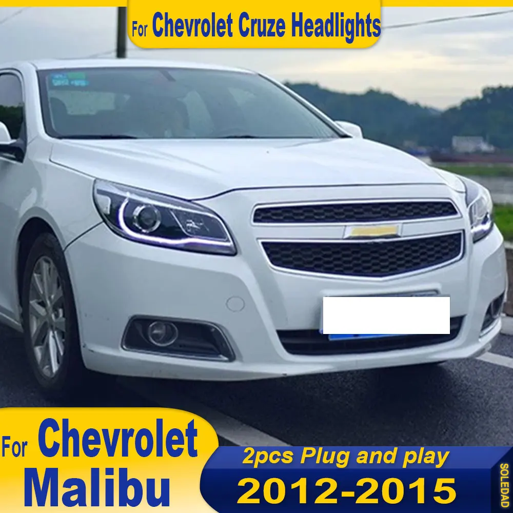 

Full LED Head Light Parts For Chevrolet Malibu 2012-2015 Type Front Headlights Replacement DRL Daytime light Projector Facelift