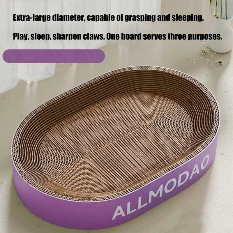

Multiuse Felines Hideaways Scratching Board For Napping Paws Trimming And Interaction Scratch Pet Cats Engagement Pad Y5GB