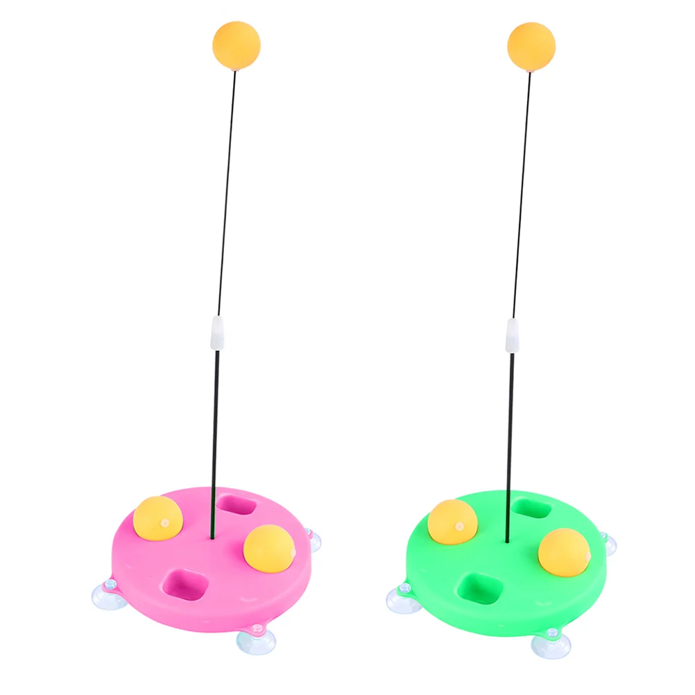 2 Pcs Robot Toys Trainer Table Tennis Racket Kids Playing Accessories Sports Training Device Plastic Kit Tool Child Individual