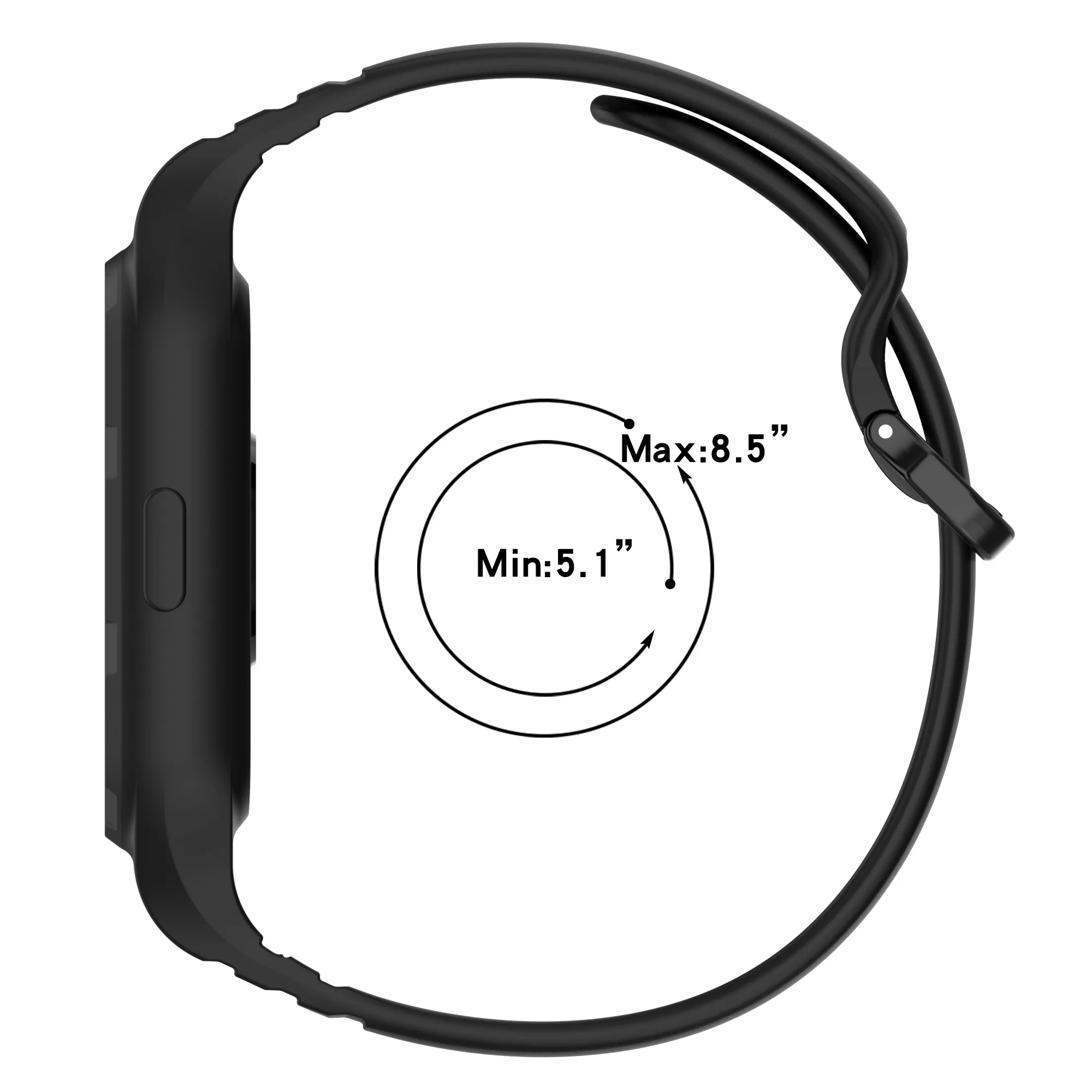 Integrated Watch Strap for Xiapmi Band 9Pro Band Built-in Watch Case High Security Replaceable Bracelet for Mi 8Pro Wristband