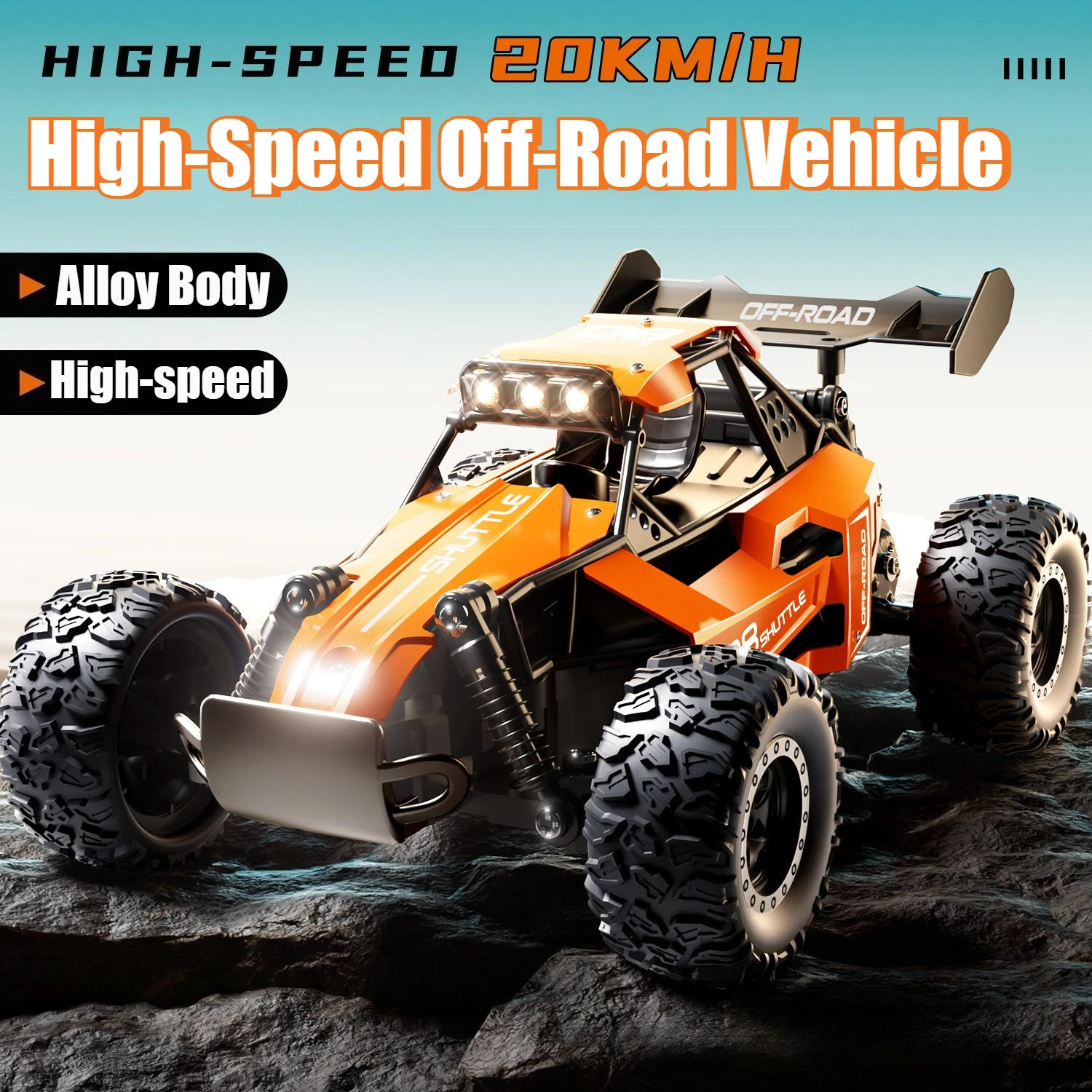

Super Discount Alloy RC Car: 1:16 2.4G 2WD High-Speed Off-Road Vehicle. Climbing & Drift Functions – Toy for Kids, Great Gift.