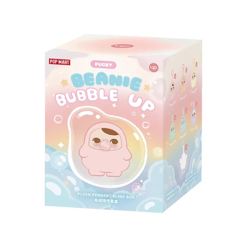 POPMART Pucky Beanie Bubble Up Série Caixa Cega Pingente de