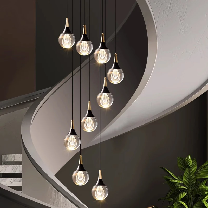 Plafonnier LED suspendu en cristal au design moderne, éclairage d'intérieur, luminaire décoratif de plafond, idéal pour un salon