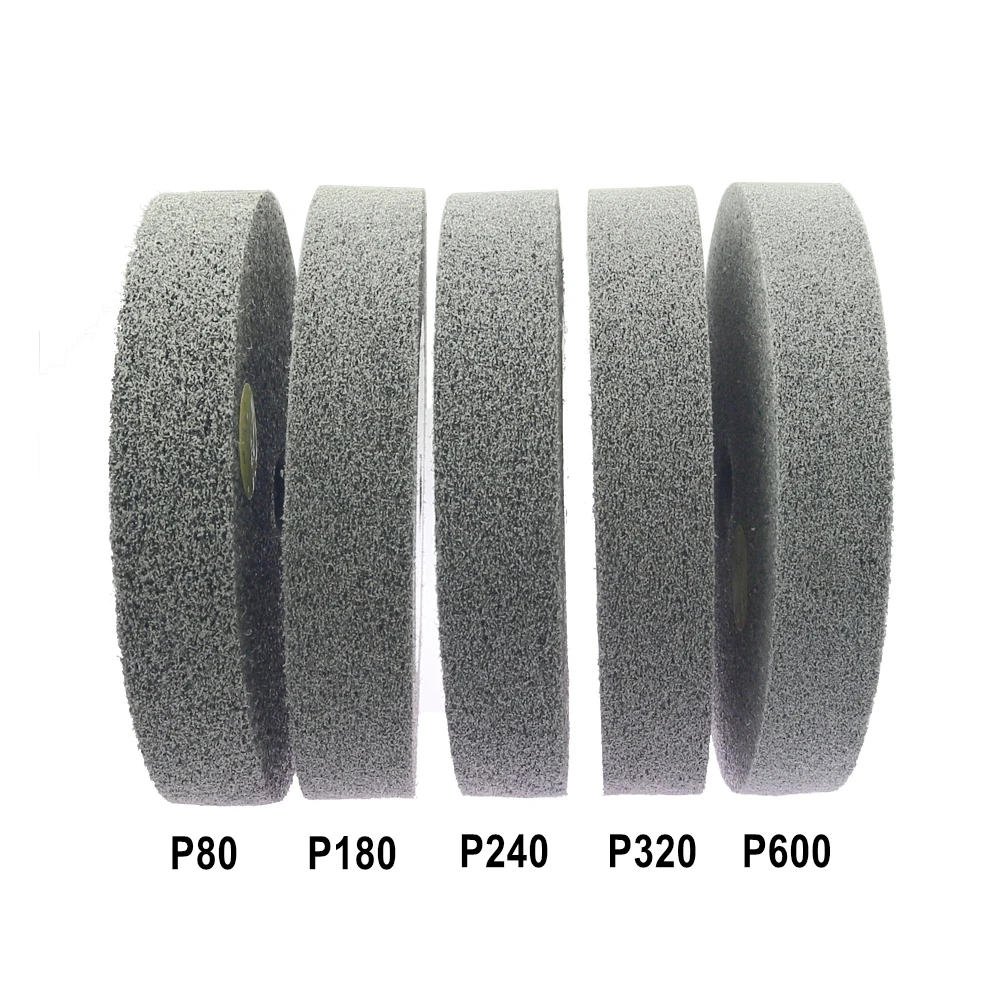 Imagem -03 - Não-tecido Náilon Unitized Abrasivo Polimento Roda de Aço Inoxidável Acabamento de Mármore de Ferragem pc 250*25*20 mm
