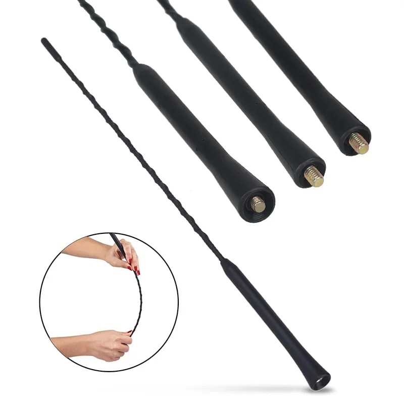 9/11/16 Inch Universal Car Roof Mast Whip Stereo Radio FM/AM Signal Aerial Amplified Antenna Mast Whip For VW