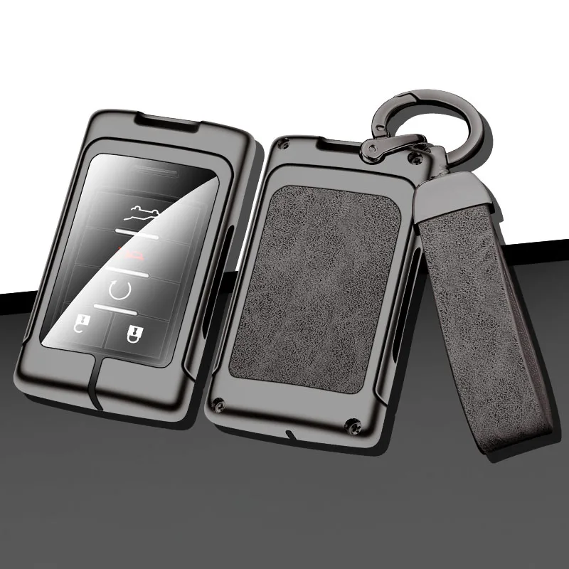 Zinc Alloy Car Key Case Cover Shell for Cadillac DTS SLS SRX XLS STS Escalade CTS ATS 28T CTSV XTS for Chevrolet C7 Corvette