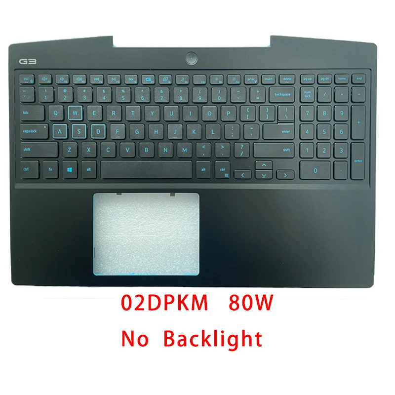 Imagem -04 - para Dell g3 3500 Replacemen Laptop Acessórios Palmrest Teclado com Luz de Fundo 02dpkm Não Impressão Digital Versão 80w Novo