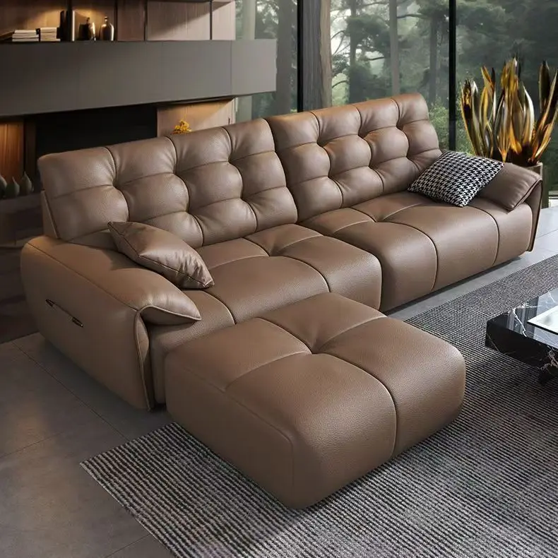 First layer cowhide sofa