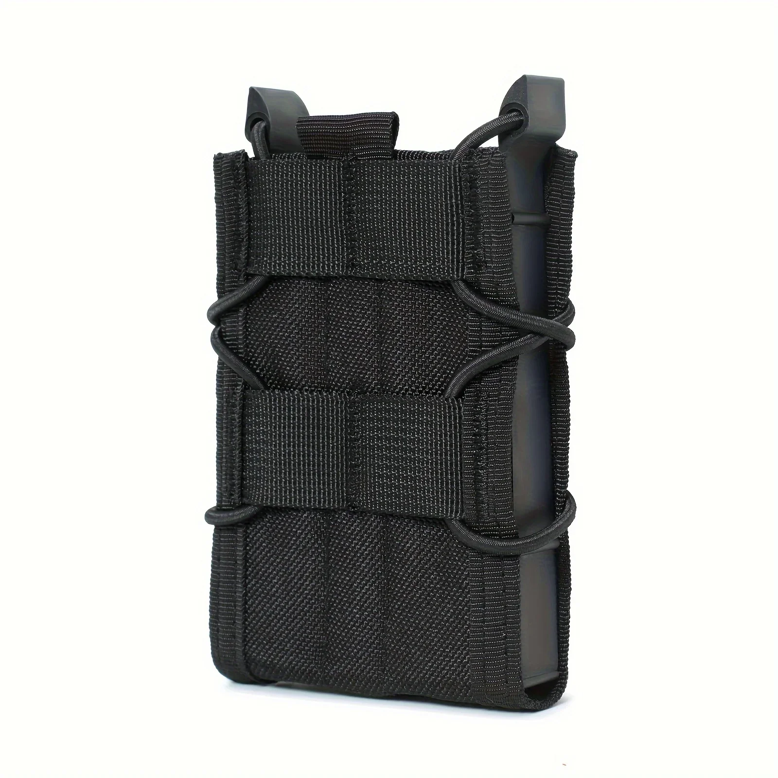 Tiger 5.56mm MOLLE System Magazine Holster for M4/M16/AK-47, Elastic Pull System, Belt/ Vest Attachment, Suitable for