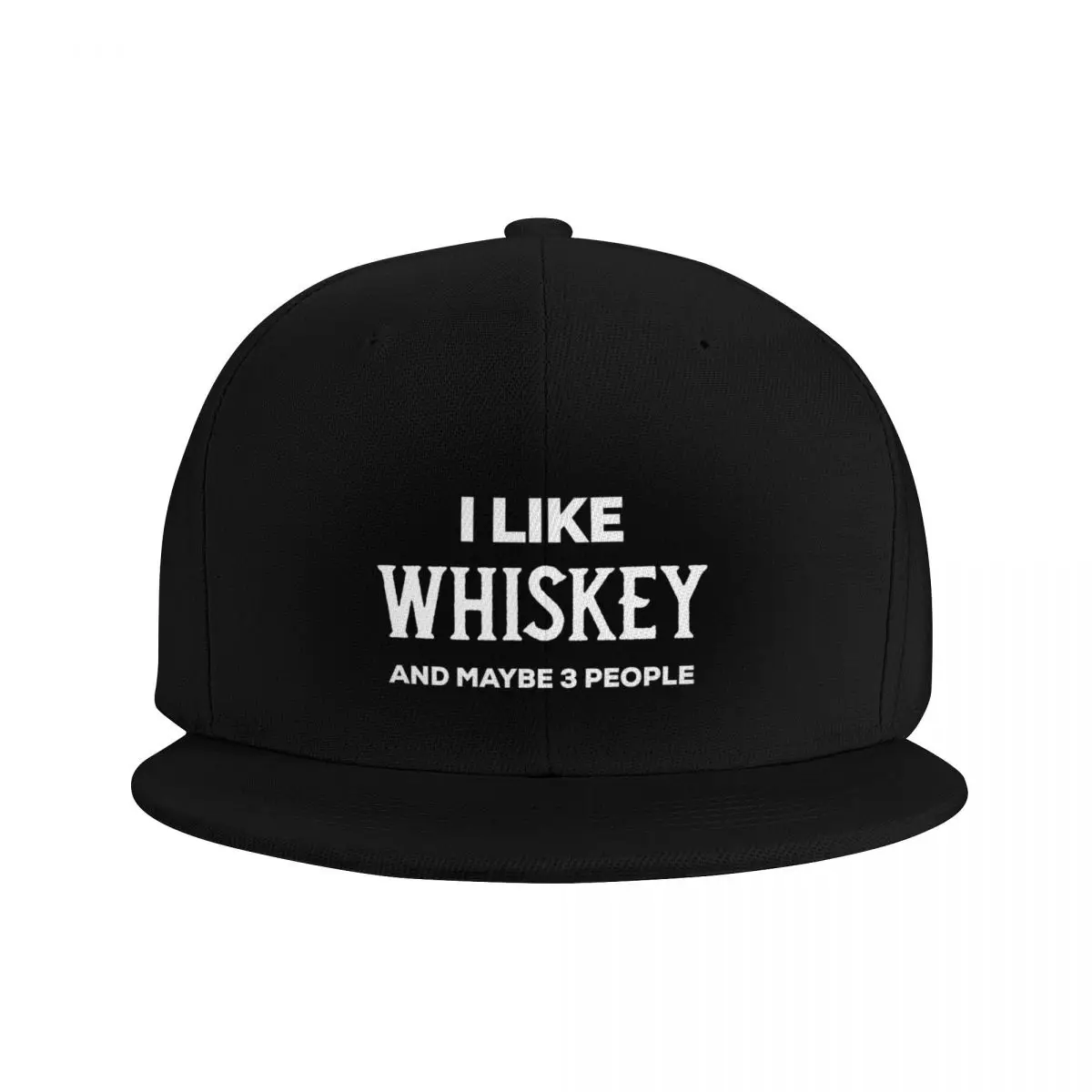 I like whiskey and maybe 3 people (black) Baseball Cap Military Cap Man Thermal Visor Hat Beach Women's Beach Outlet Men's