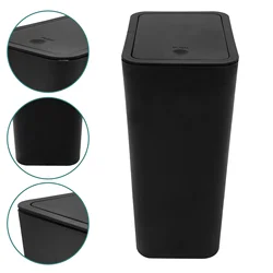 Reusable Trash Can Garbage Container Bin with Lid for Kitchen Living Room Bathroom