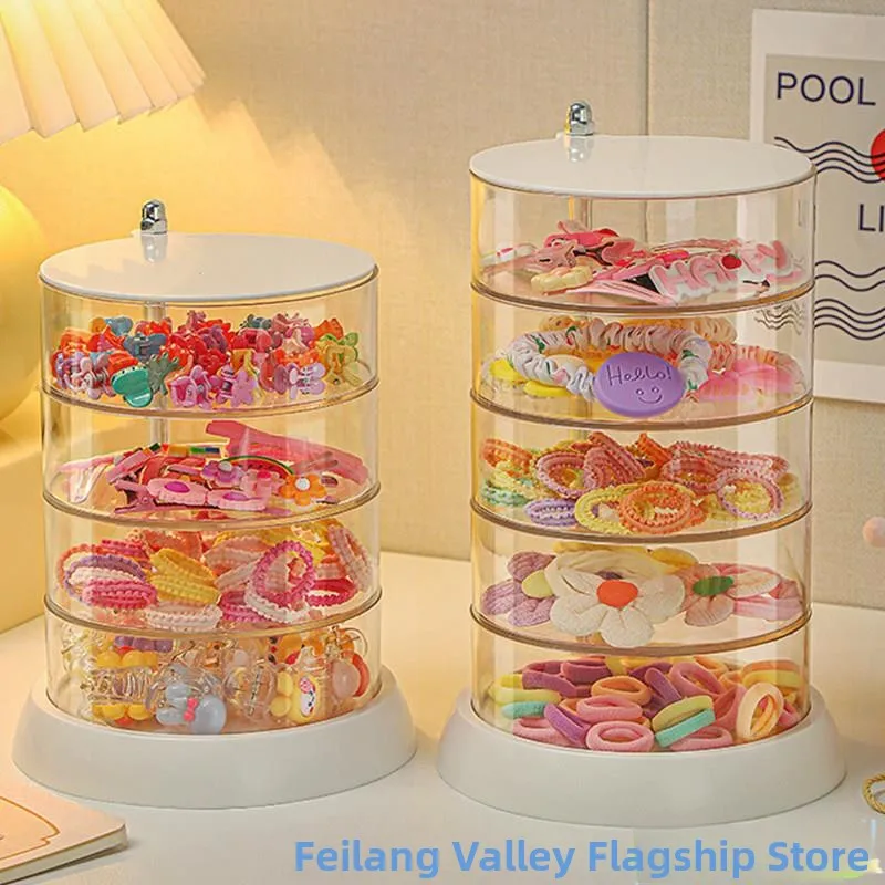 

Очаровательный органайзер для детских аксессуаров для волос: коробка для хранения резинок, заколок и украшений для малышей, пластиковый контейнер