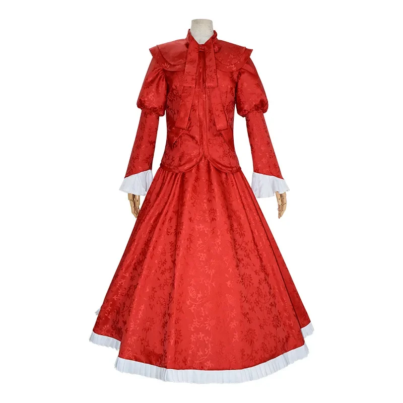 Anime Shadows House Kate Emilico Cosplay Costume Red Dress Longuette Prom Uniform Man Woman Kawaii Lolita Halloween Party Suit