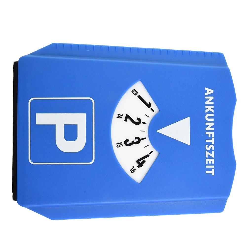 1*Parking Timer Run Stop Switch Parking Disc Running Battery 15.2x12.4x0.8cm Blue Operated Electronic High Quality