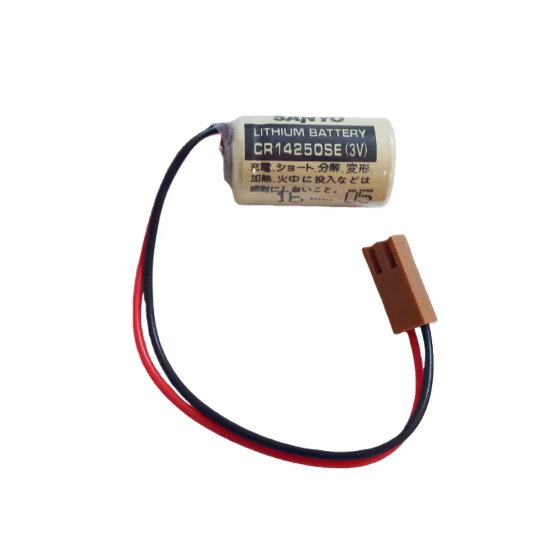 

PLC Industrial Control Battery CR14250SE CR14250 14250 1/2AA 3V Lithium Batteries With FANAC Brown Plug