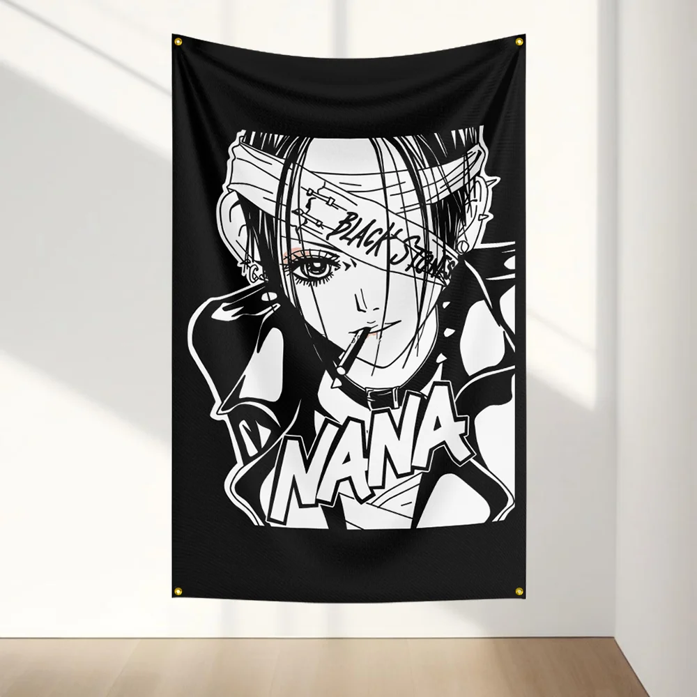 

N-NA NA Anime Flag Tapestry Music Romance Japanese Shojo Room Decor for Bedroom Studio Gift Use