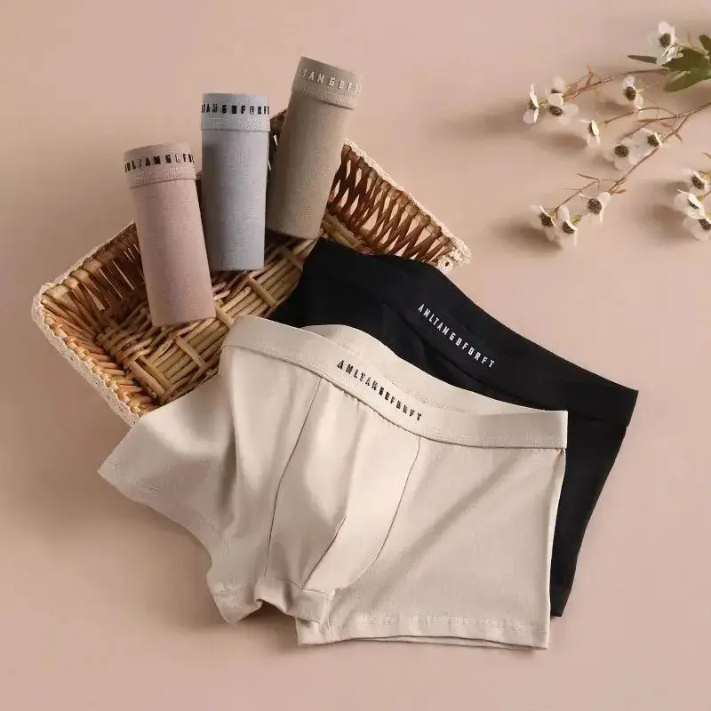Boxers Man Underwear Hot Gifts for Men Sports Shorts Men Boxers and Underpants Men's Square Panties Cotton Man Boxer Briefs Set