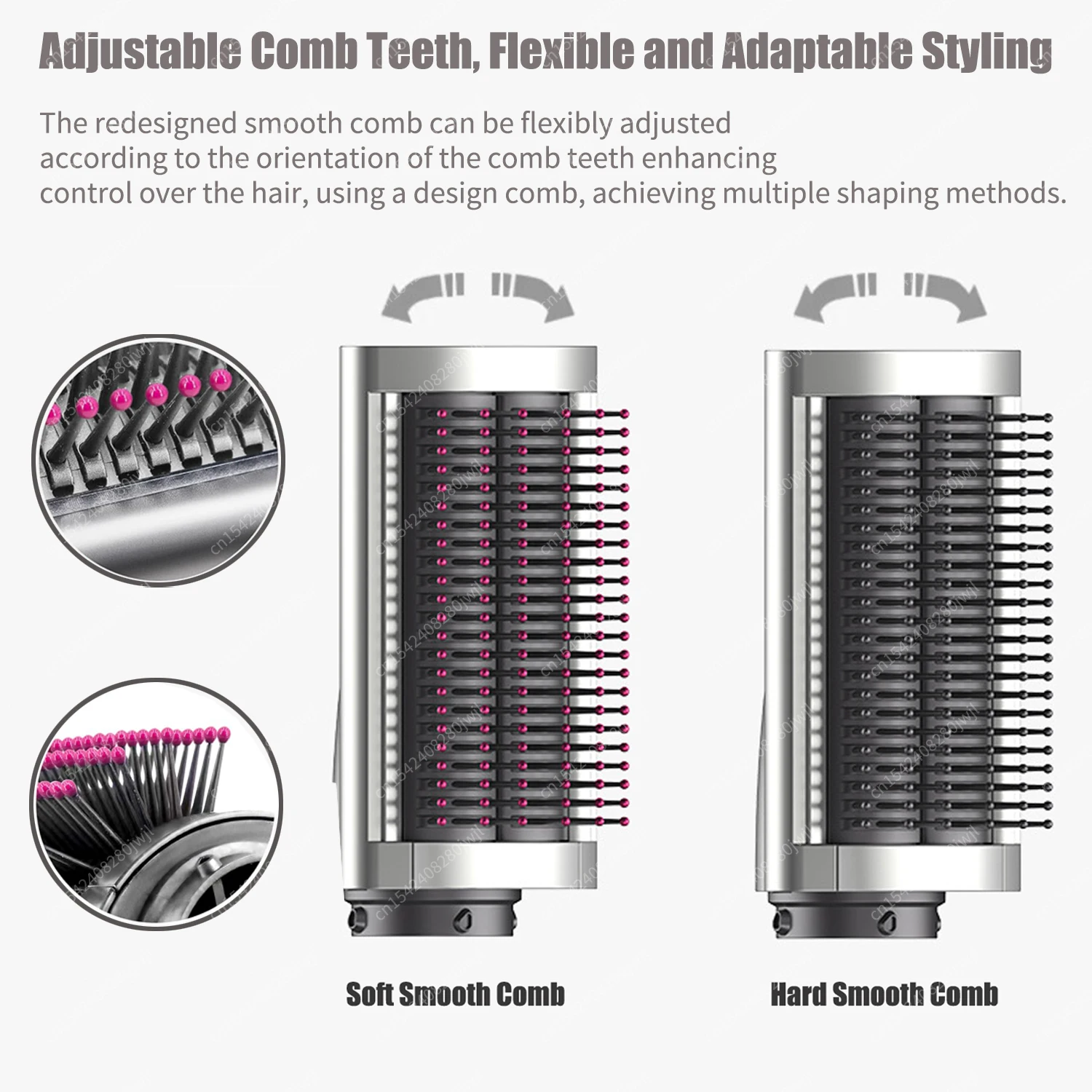 다이슨 에어랩 HS01/05 헤어 스타일링 노즐 브러시 다이슨 헤어 드라이어 용 안티 헤어 노즐 30/40mm AutoCurling 360 ° 회전 노즐