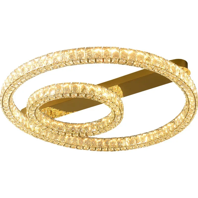 

Atmospheric crystal light luxury ceiling lamp Simple Nordic homestay villa balcony ceiling lamp