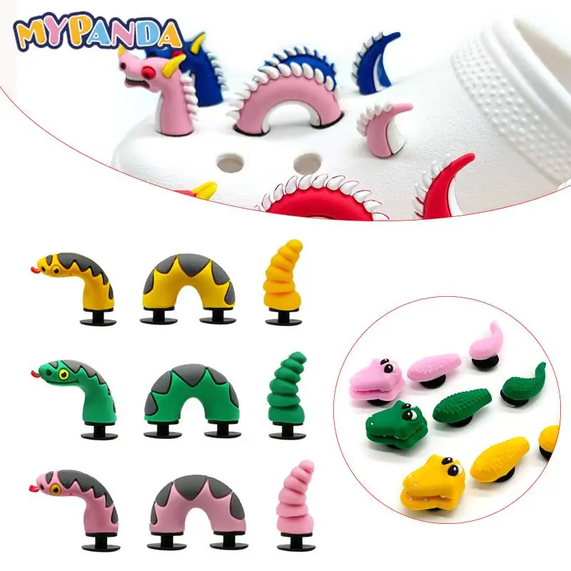 1Set Spoof Cartoon China Dragon Shoe Buckle DIY Funny Shoe Accessories Decorations Buckle Gift Ornaments