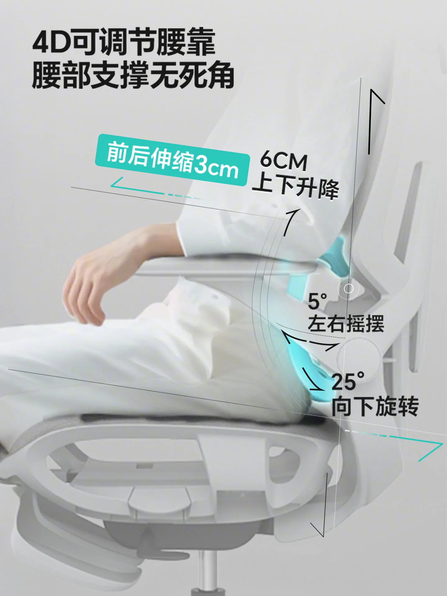 Waist Ergonomic Chair Sedentary Dormitory Comfortable Computer Office Chair E-sports Chair