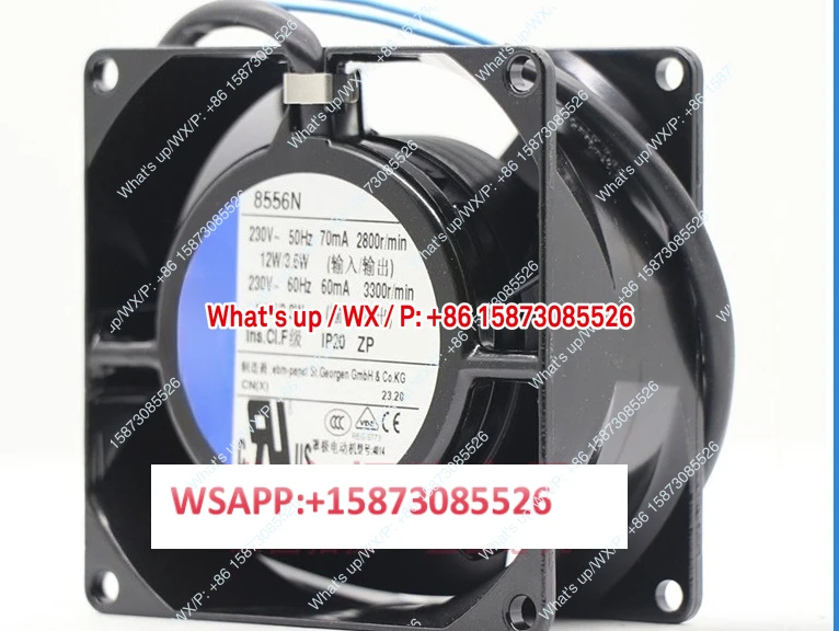 

8556N 8038 230V AC fan, all metal compact fan