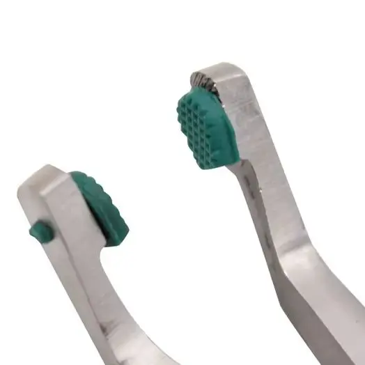 

1pcs Dentist Stainless Steel Tools Dental Crown Plier Remover With Green Rubber Tipped Durable