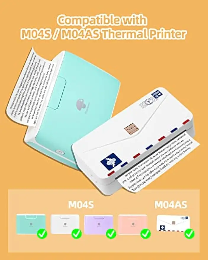 Phomemo กระดาษ stiker mengkilap สีขาวกระดาษความร้อนกระดาษกาวพิมพ์ได้สำหรับเครื่องพิมพ์ M04AS M04S ขนาด107มม. X 3.5ม. 3ม้วน