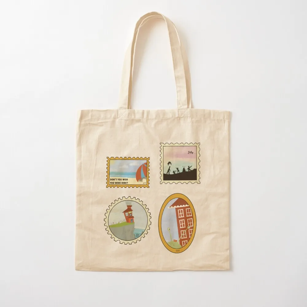 حقيبة تسوق للمتسوقين من House in the Cerulean Sea، حقيبة حمل لطيفة من القماش قابلة للطي في السوبر ماركت