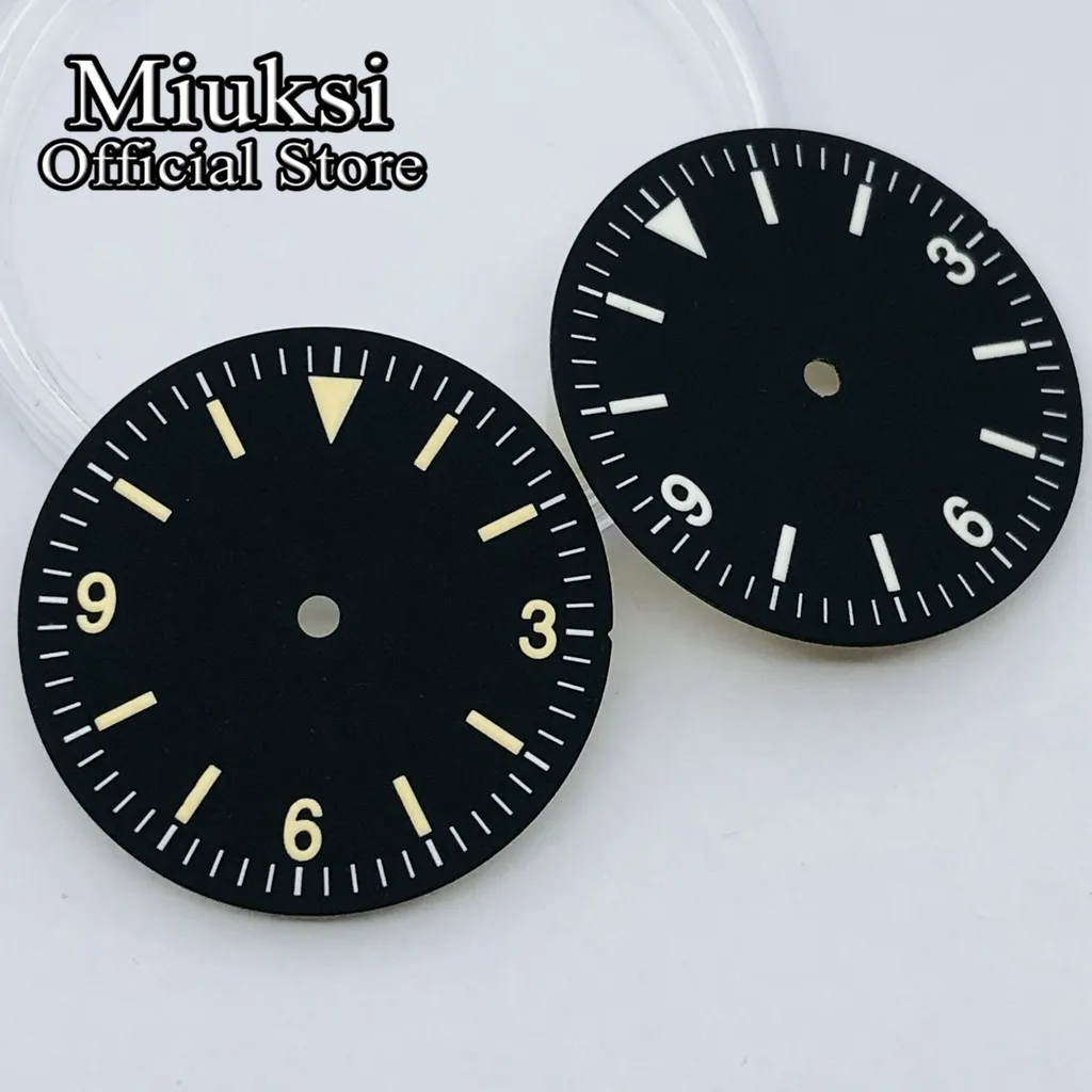 Miuksi 28.5mm watch dial luminous fit NH35 NH36 ETA2836 2824 Mingzhu DG2813 3804 Miyota8205 8215 821A PT5000 movement