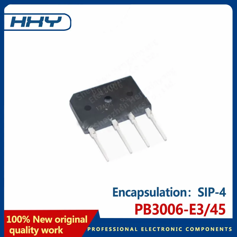 5PCS PB3006-E3/45 rectifier bridge diode package SIP-4