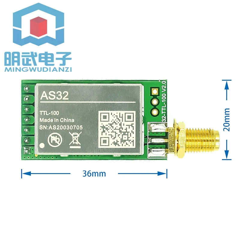 SX1278/SX1276 Wireless Module | 433MHZ Wireless Serial Port | LORA Spread Spectrum 3000m UART Interface