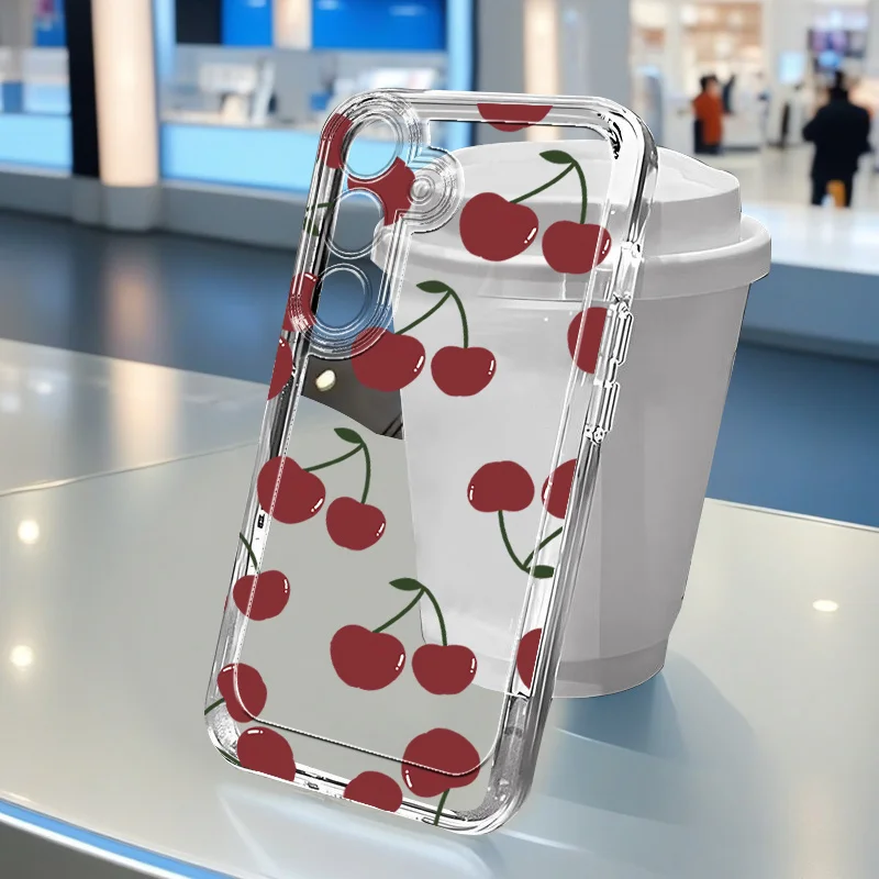 Bloemenranken Transparante Case voor Samsung S25 Ultra S26 S24 FE S23 Plus S22 S21 A57 A56 5G A55 A54 A53 A52S A37 A36 A35 A26 hoesje