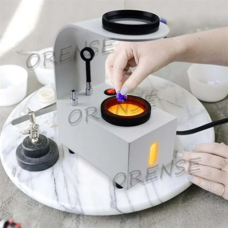 GS-PS1 Desktop Polariscope Built-in LED Gemstone 2 Glass Filter Gem Jewel Jewelry Polarizer Tester Tool Loupes and Magnifiers